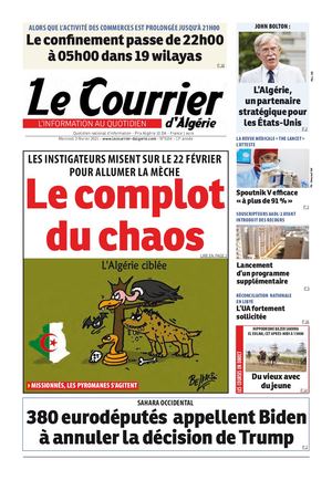 Le Courrier d'Algérie du mercredi 3 février 2021