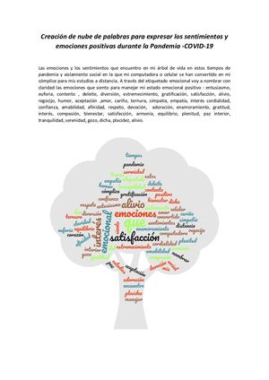 Creación de Nubes De Palabras de las Emociones