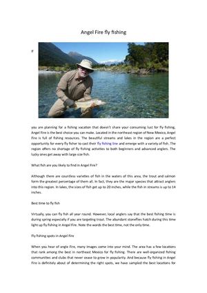 angel Fire Fly Fishing