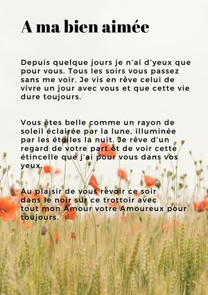 Recueil de poèmes d'amour