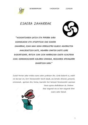 ESAERA ZAHARRAK