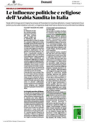 Rassegna Stampa Del 3 Febbraio 2021