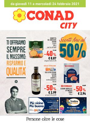 Volantino Conad City Sardegna Nord Ovest 11 Febbraio 24 Febbraio