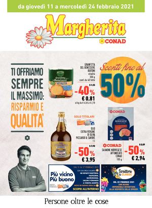 Volantino Conad Margherita Emilia Nord Ovest 11 Febbraio 24 Febbraio