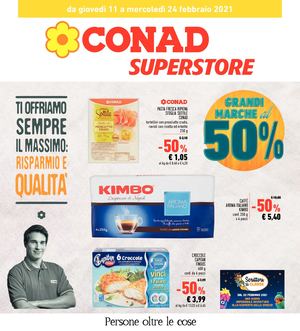 Volantino Conad Superstore Sardegna Nord Ovest 11 Febbraio 24 Febbraio