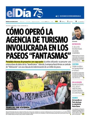 Diario El Día - 16 de Abril 2019 - Chile