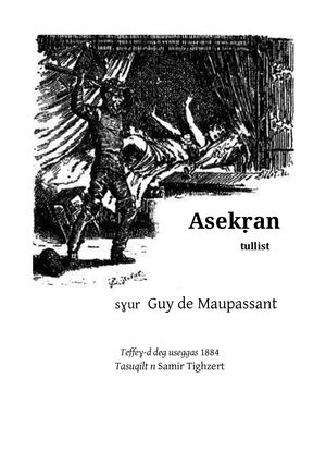 Asekṛan - Guy De Maupassant (Tullist)