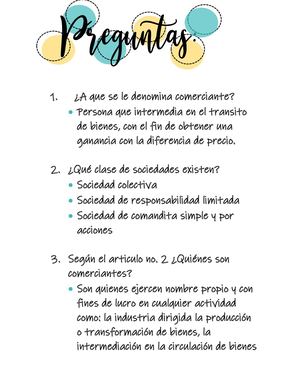 Preguntas Contabilidad Empresa Y Comercio