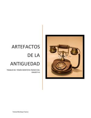 Artefactos De La Antiguedad