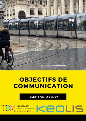 Objectifs De Communication - TBM KEOLIS