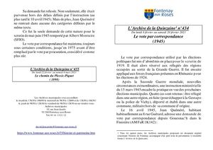 AMFAR A15 434- Le vote par correspondance (1945)