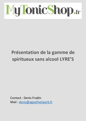 Catalogue Lyre's