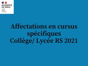 Affelnet Rs 2021 Reěunion Des Principaux Et Proviseurs Maj Le 4 2 2021