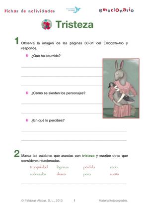 Ficha Emocionario 11 Tristeza