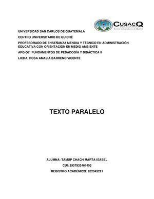 Texto Paralelo
