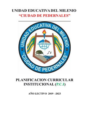 PLAN CURRICULAR INSTITUCIONAL