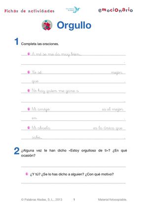 Ficha Emocionario 40 Orgullo