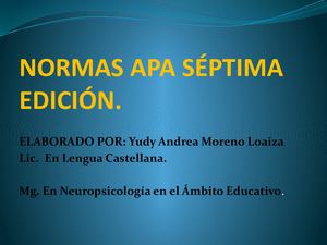 Normas Apa Séptima Edición