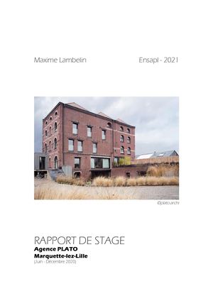 Rapport Stage Plato 2021 Maxime Lambelin