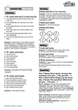 New Tiger3 Term Test 2 Answer Key