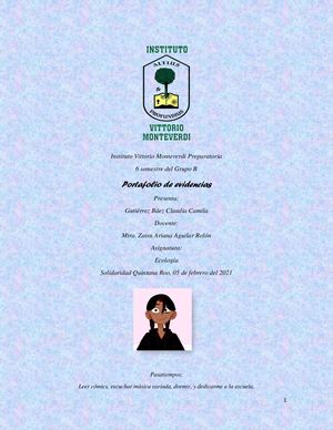 Portafolio De Ecologia Parcial 1