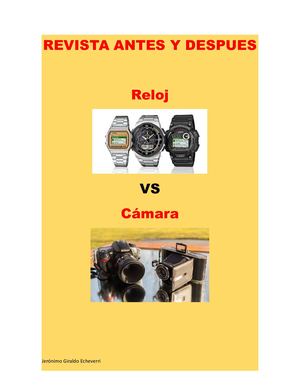Revista Antes Y Despues relog y camara