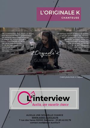 Interview de L'originale K - chanteuse