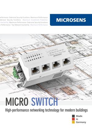 Microsense Calaméo - MICROSENS Micro Switch EN