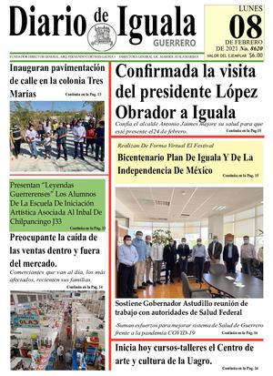 Lunes 08 De Febrero De 2021 Diario De Iguala