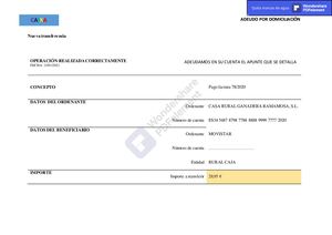 MOVISTAR  JUSTIFICANTE PAGO 2021