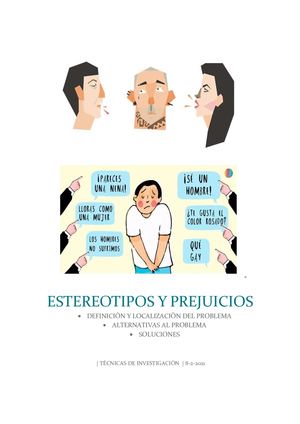 Estereotipos Y Prejuicios