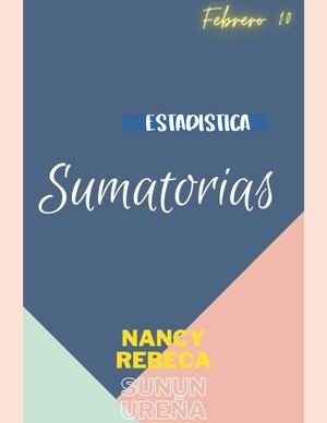 Sumatoria Estadistica