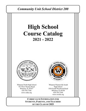 2021-22 High School Course Catalog