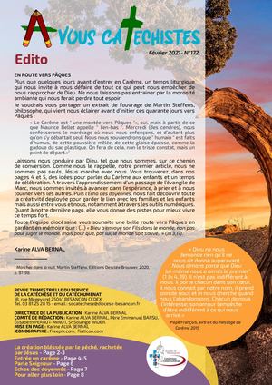 A Vous Catéchistes n°172 Fév. 2021