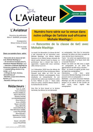 L'Aviateur Hors Série Mohale Mashigo