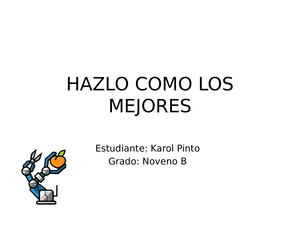 Hazlo Como Los Mejores