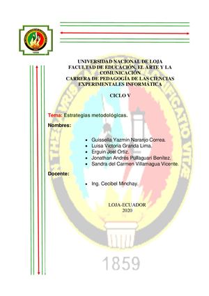 Planificación De Unidad Didáctica (PUD) CC. NN. 6to EGB
