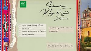 Indumentaria Maya del departamento de Sololá