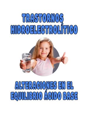 Trastornos hidroelectrolíticos + desequilibrio acido-base