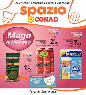 Volantino Conad Spazio Emilia Nord Ovest 19 Febbraio 01 Marzo