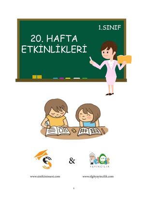 1 Sinif 20 Hafta Etkinlikleri
