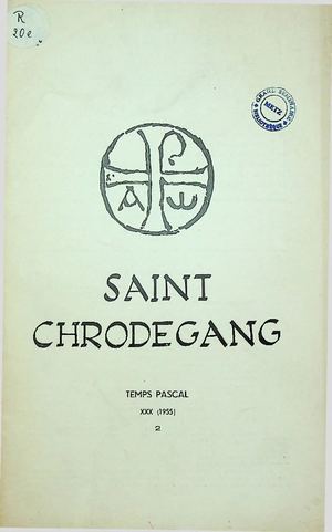 Saint Chrodegang 1955-02