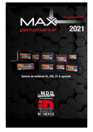 Max Performance Catalogue 2021