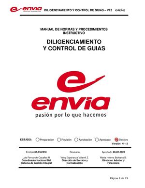 Ioper03 Diligenciamiento Y Control De Guias V12
