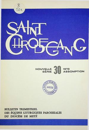 Saint-Chrodegang 1973-03