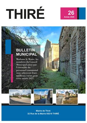 Bulletin Municipal 2020 N° 26 Thiré (85)