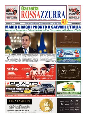 Gazzetta Rossazzurra Anno Vi N 3 Del 13 2 2021