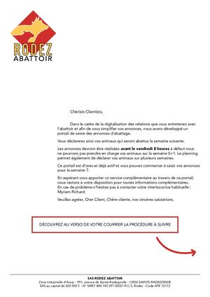 RODEZ ABATTOIR Annonce animaux