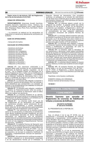 Decreto Supremo N° 029 2019 Vivienda