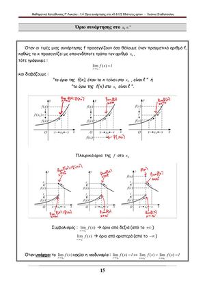 ΌΡΙΟ ΣΥΝΑΡΤΗΣΗΣ